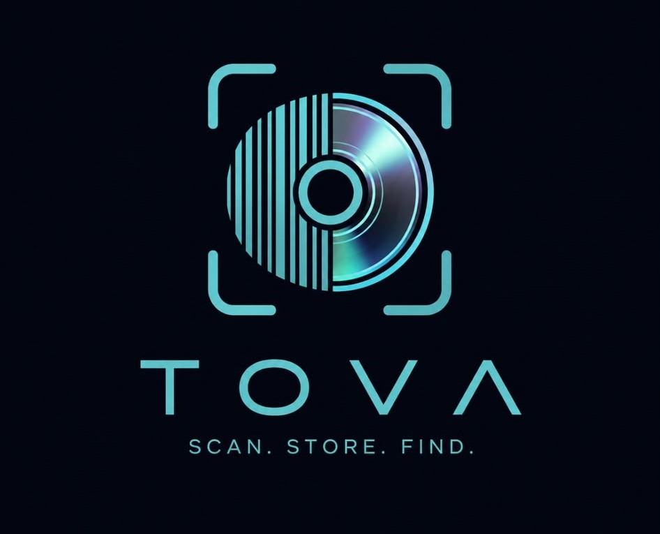 TOVA Scan, Store, Find brand identity