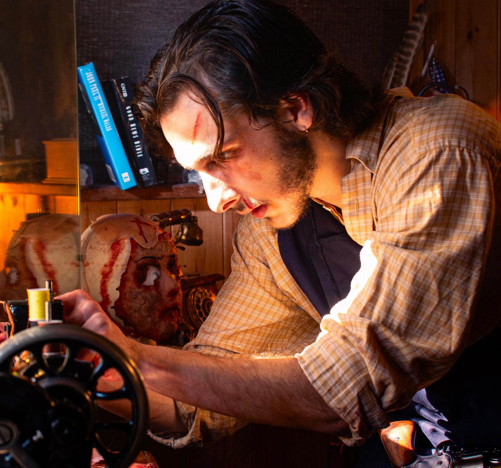 Killian during a film production