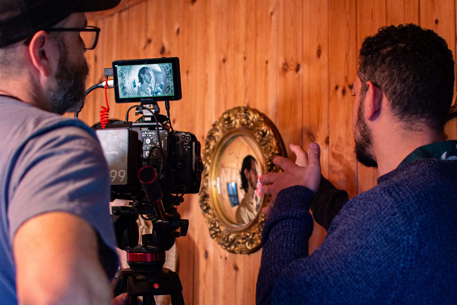Elcome Media behind the scenes on a film shoot